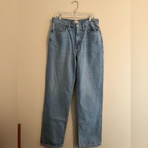 Never Worn Madewell Baggy Straight Jeans in Berteau Wash (size 29)